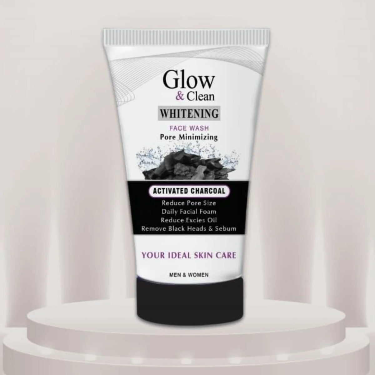 Glow & Clean Charcoal Face Wash | Deep Cleansing Oil Control & Pore Care