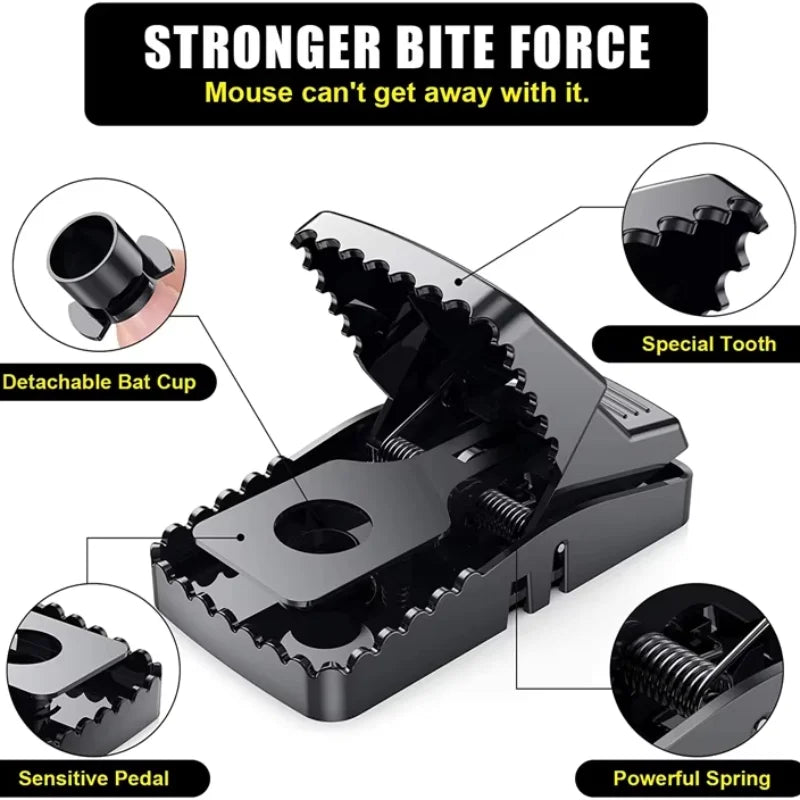 Heavy Duty Plastic Mouse Trap | Reusable Mouse Catcher | Best Quality Rodent Trap