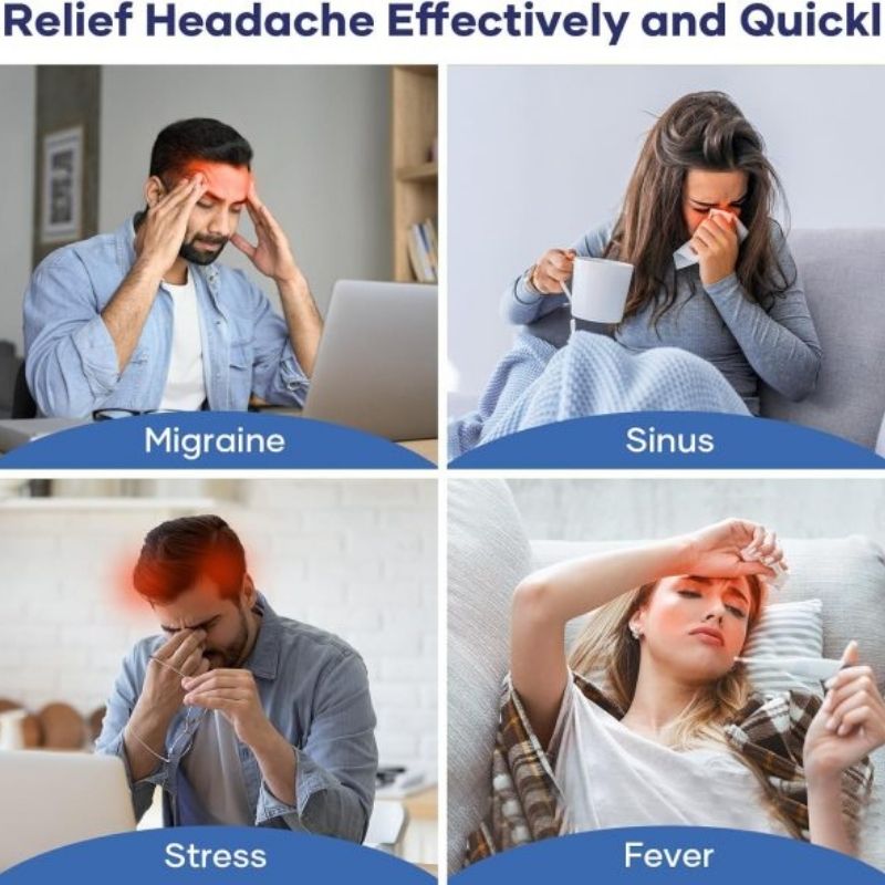 Headache Relief Gel Cap Hot Cold Therapy | Migraine, Tension & Puffy Eyes Relief