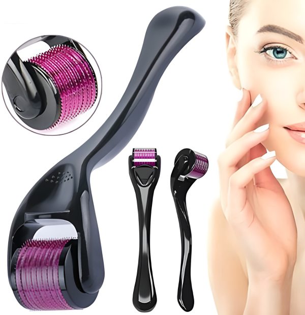 Derma Roller 0.5mm for Hair & Skin Therapy | 540 Titanium Micro-Needles