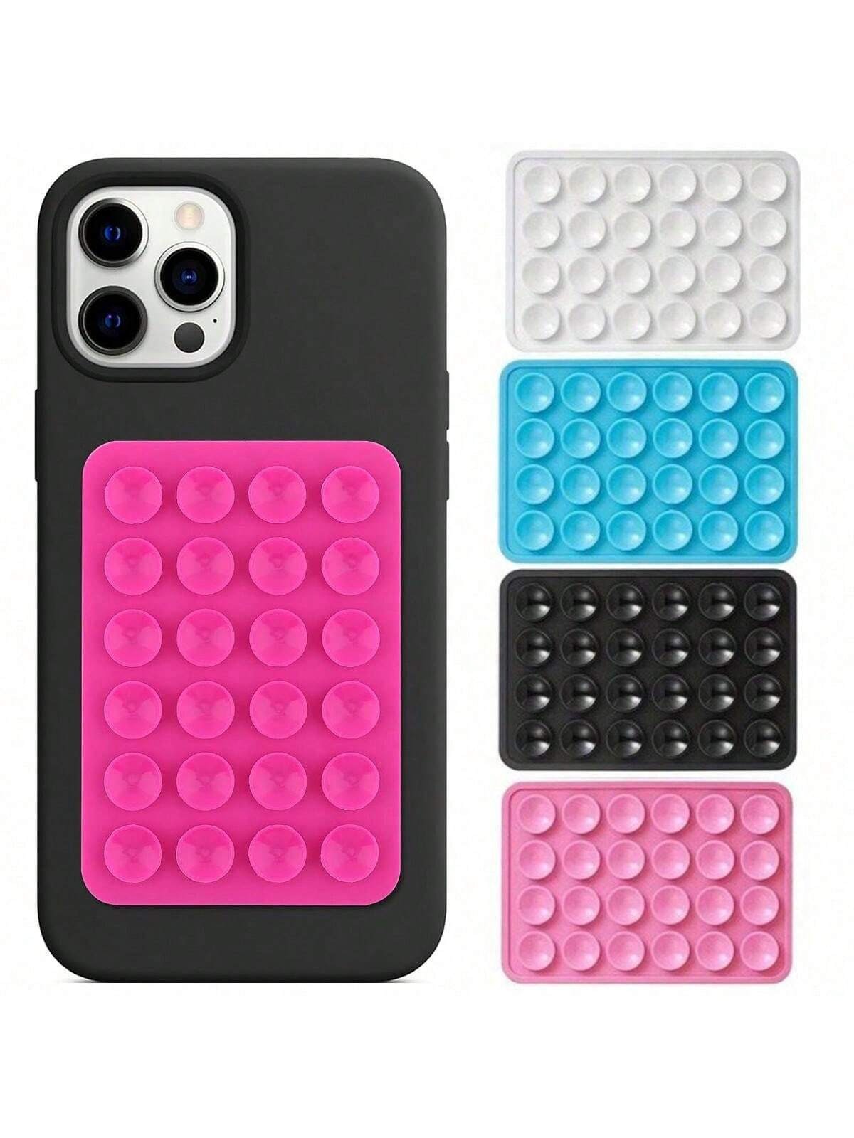 Stick & Grip Suction Cup Phone Holder | Reusable Silicone Pad | Random Color