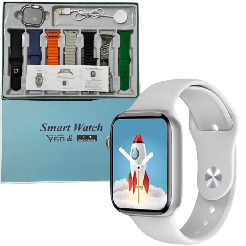 Y60 Smart Watch Ultra 7+1 Sports Edition | Full Touch Display Fitness Tracker