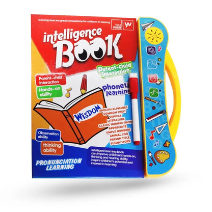 Intelligence Learning Book for Kids | Interactive Letters, Numbers & Sounds for Toddlers