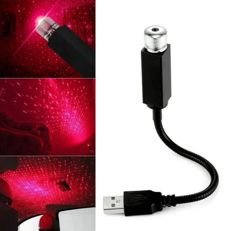 LED Galaxy Star USB Decoration Light | Starry Laser Projector Night Light for Home & Car
