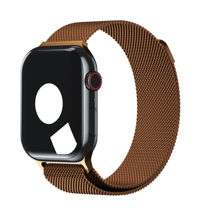 Coffee Color | Apple Watch Milanese Magnetic Loop Strap | Stainless Steel Band  | 42mm / 44mm / 45mm