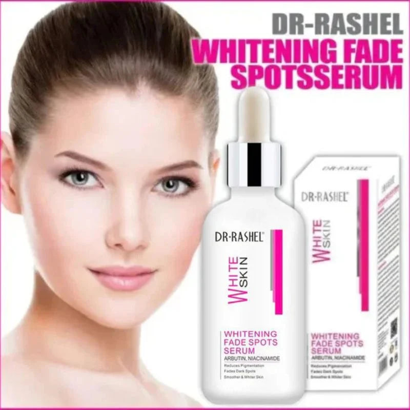 Dr. Rashel Whitening Fade Spots Serum for White Skin | Brightening & Pigmentation Corrector with Arbutin & Niacinamide (50ml) | Imported