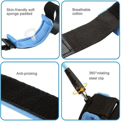 Anti-Lost Wrist Link for Kids | Child Safety Harness Strap for Travel, Parks & Crowded Areas