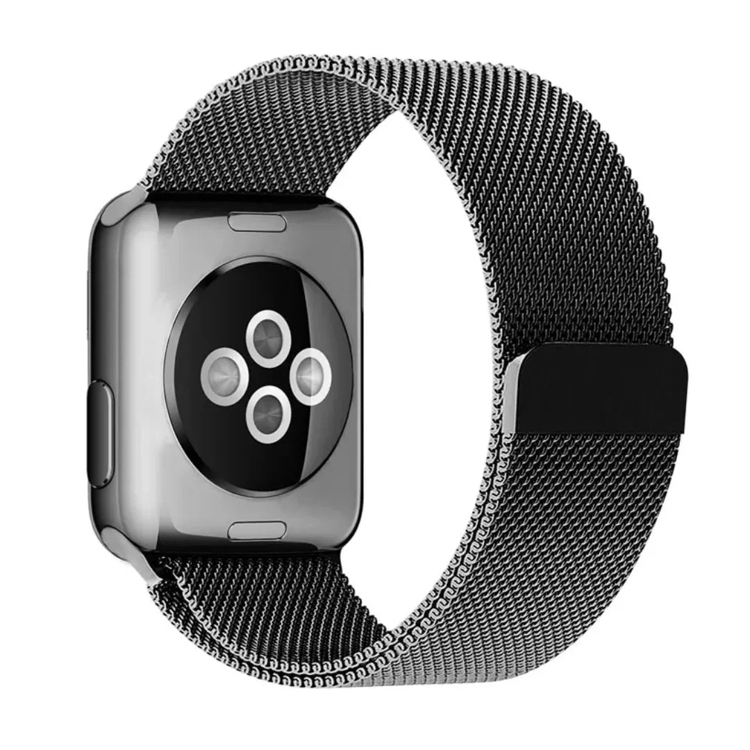 Grey | Apple Watch Milanese Magnetic Loop Strap | Stainless Steel Band  | 42mm / 44mm / 45mm