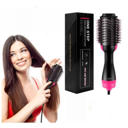 One Step Hot Air Brush | 3-in-1 Dryer, Straightener & Volumizer for Effortless Styling