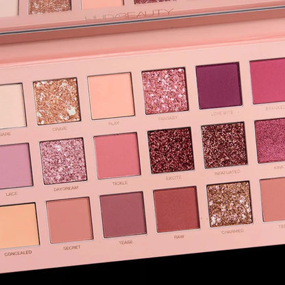 18 Colors Nude Eyeshadow Palette | Matte & Shimmer Pigmented Shades, Long-Lasting