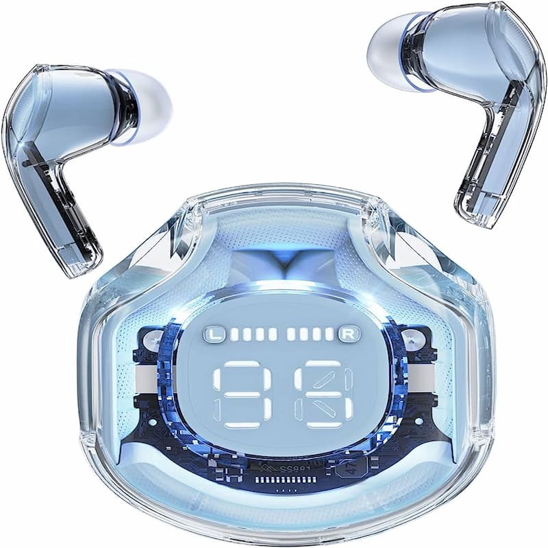 Air 39 Transparent Bluetooth Earbuds – Super Bass, ENC Noise Reduction & HD Calling | Bluetooth 5.3