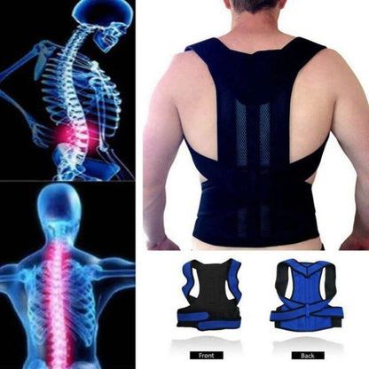 Back Pain Relief Posture Corrector Belt | Adjustable Support for Spine, Shoulder & Lumbar Alignment | Large
