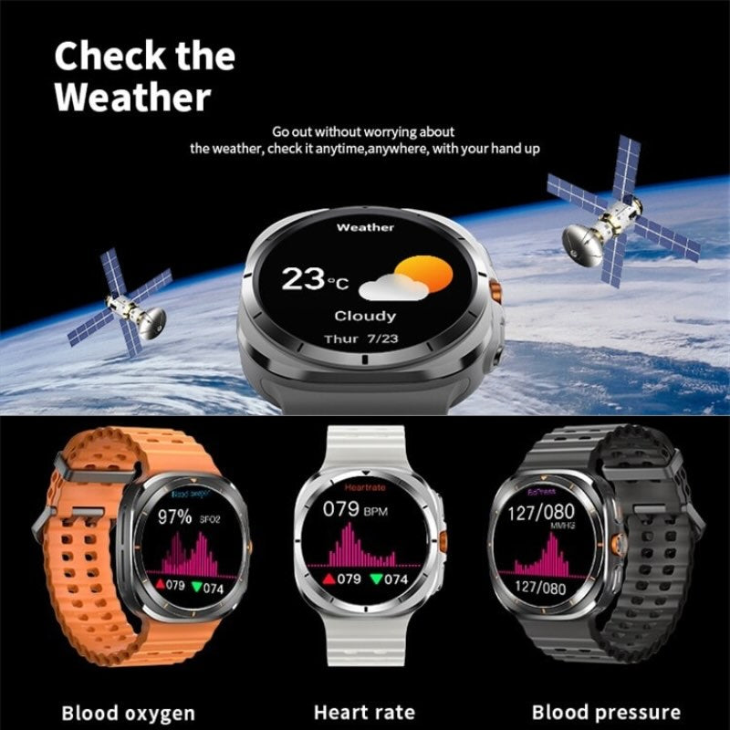 TF7 Ultra Smart Watch | Metal Body, AMOLED Display, Bluetooth Calling, Fitness & Health Tracker