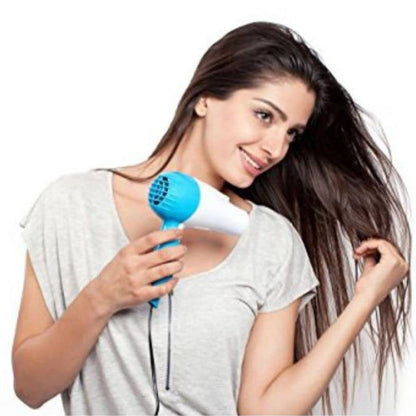 Nova NV-1290 Foldable Hair Dryer | 1000W Hot Air Styling & Quick Drying Machine