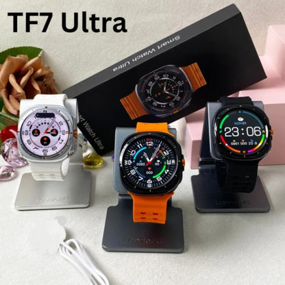 TF7 Ultra Smart Watch | Metal Body, AMOLED Display, Bluetooth Calling, Fitness & Health Tracker