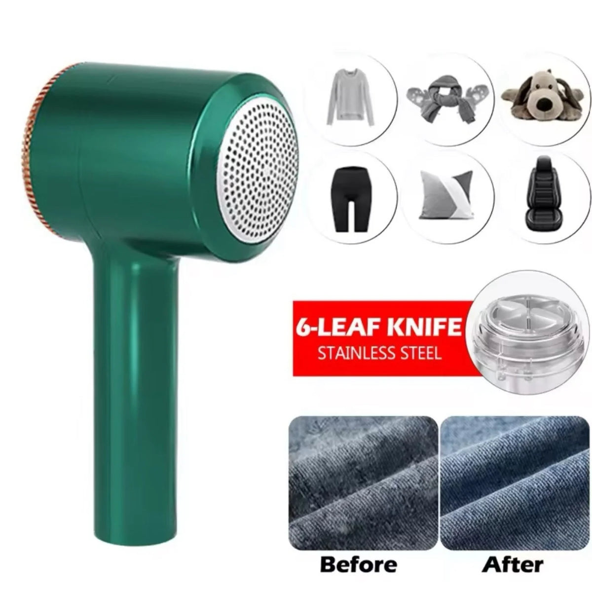 Electric Lint Remover | Rechargeable Anti-Pilling Fabric Shaver for Clothes & Sweaters