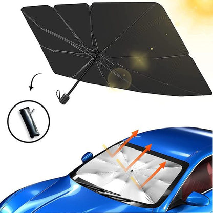 Foldable Car Windshield Umbrella Sunshade | UV Protection & Heat Blocker for All Vehicles