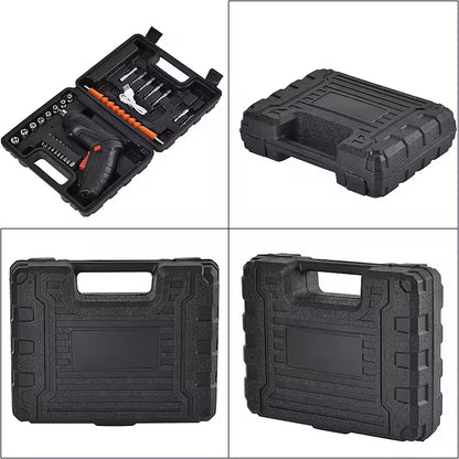 47-Piece Foldable Wireless Electric Screwdriver Kit with Adjustable Torque & USB Charging