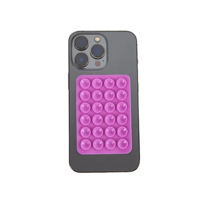 Stick & Grip Suction Cup Phone Holder | Reusable Silicone Pad | Random Color