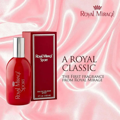 Royal Mirage Sport Eau De Cologne 120ml | Long-Lasting Refreshing Unisex Perfume