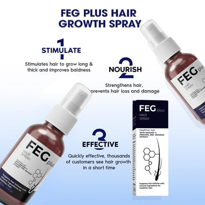FEG Plus Hair Growth Spray 50ml | Anti-Hair Loss & Regrowth Solution