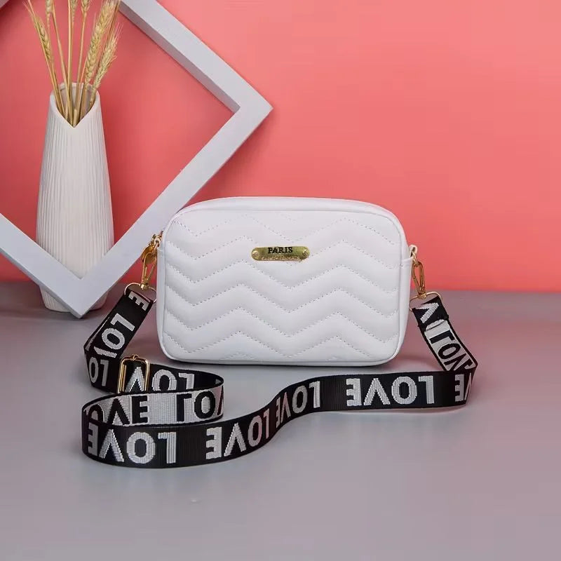 White Leather Handbag for Girls & Women | Stylish Shoulder & Crossbody Bag | Daily Use & Gift