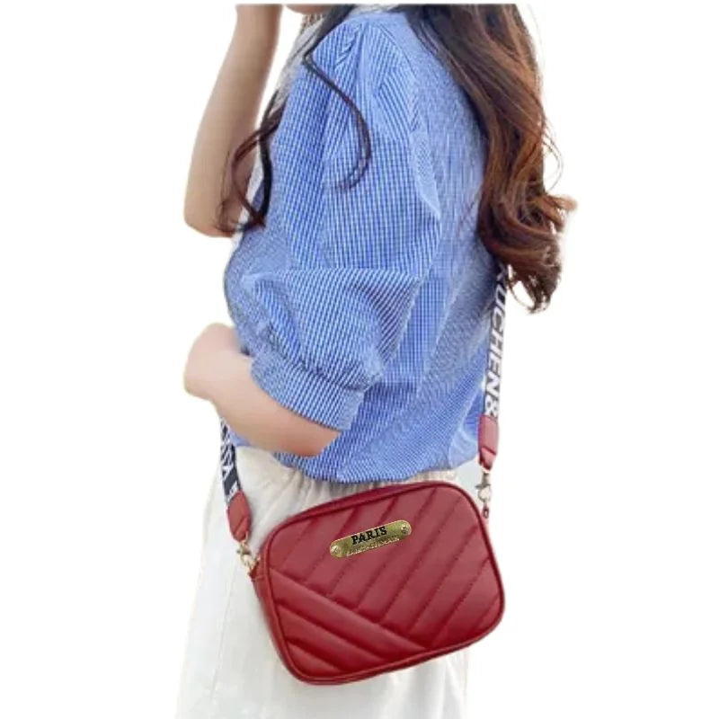 Maroon Leather Handbag for Girls & Women | Stylish Shoulder & Crossbody Bag | Daily Use & Gift