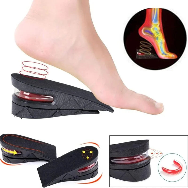3 Layer Height Increase Insoles – Adjustable 3 cm to 7 cm | Soft, Comfortable & Shock-Absorbing | Elevator Shoe Inserts for Men & Women