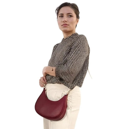 Maroon  Luxury Fashion Hand Bag for Girls & Ladies | Stylish Shoulder & Crossbody Bag | Long Strap