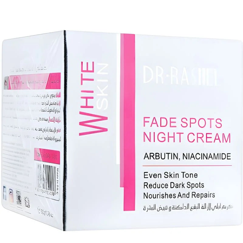 Dr. Rashel White Skin Fade Spots NIGHT Cream | Brightening & Hydrating Night Formula with Arbutin & Niacinamide | Imported