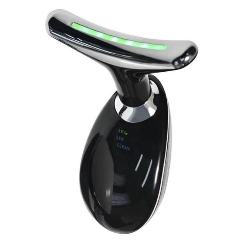 3-in-1 Rechargeable Face & Neck Massager | Red Light Therapy & Microcurrent Anti-Wrinkle Device