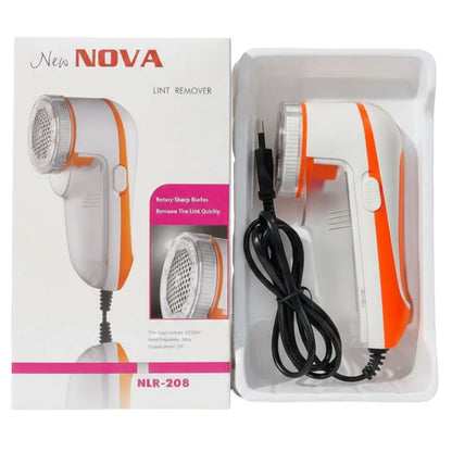 Nova Electric Lint Remover NLR-208 | High Quality Fabric Shaver for Wool & Clothes | Rotary Sharp Blades