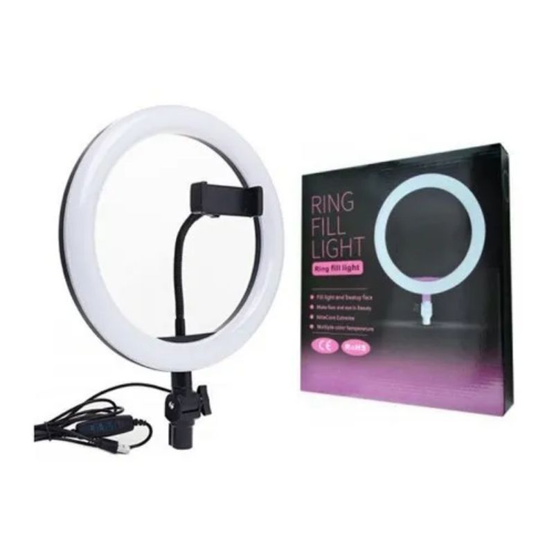 10-Inch Ring Light Kit + 7 Ft Ring Light Stand | LED Photography & Video Lighting Set