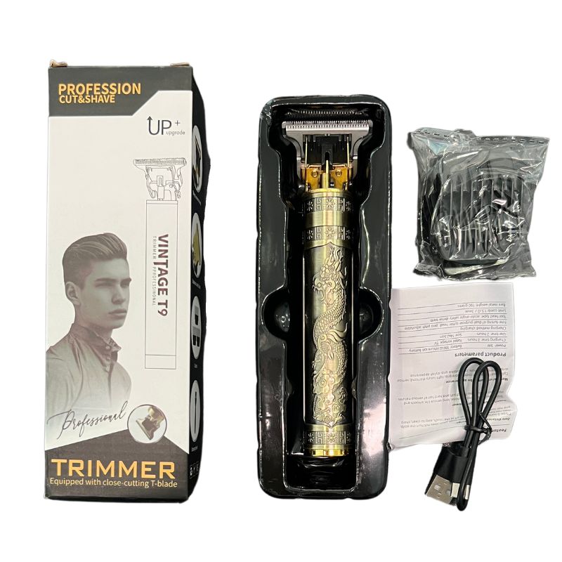Professional T9 Trimmer | Metal Body | Hair & Beard Trimmer | Precision Grooming Tool