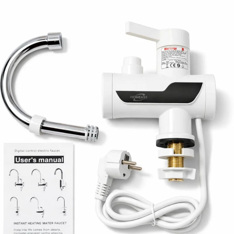 Electric Instant Heating  Faucet  | Digital Temperature Display | Plastic handle |  Kitchen & Bathroom Hot Water Tap