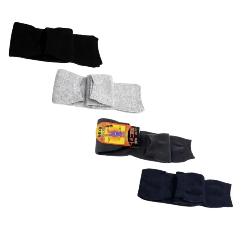 Unisex Wool Knee Warmers Pair |  Warm Elastic Fit, Plain design | Winter Wear for Men & Women | Random Colors