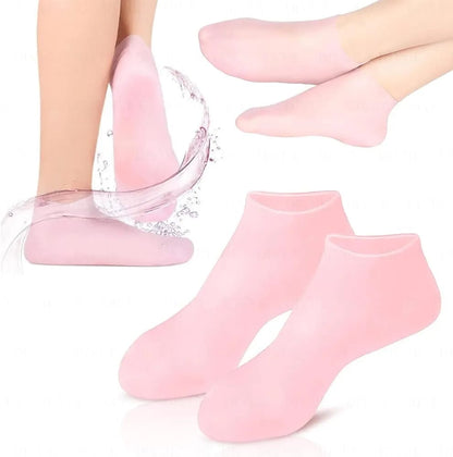 Silicone Jelly Socks | Ultra-Moisturizing Gel Foot Care & Spa Therapy | Without Box