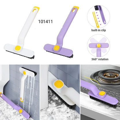Multi-Function Rotating Crevice Cleaning Brush |  360° Deep Gap Cleaner for Kitchen, Bathroom & Home