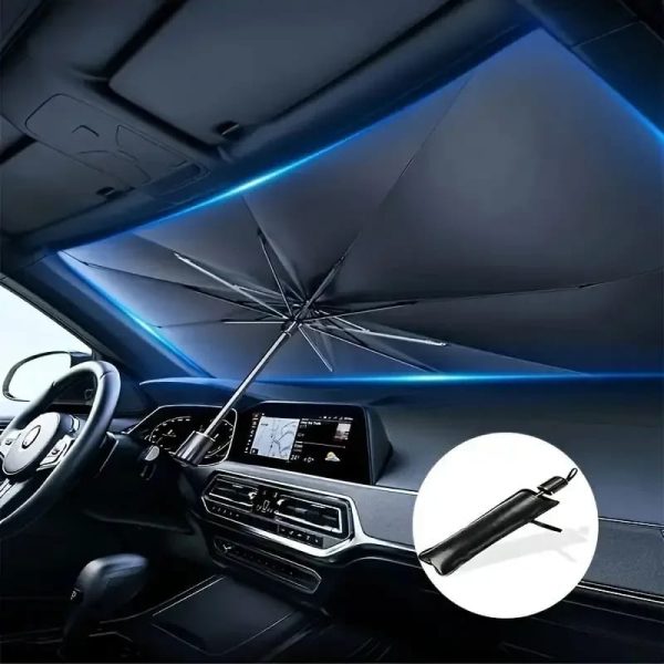 Foldable Car Windshield Umbrella Sunshade | UV Protection & Heat Blocker for All Vehicles