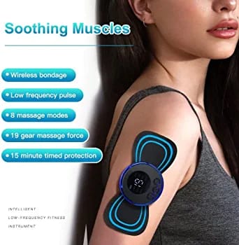 EMS Butterfly Portable Neck Massager | Mini Full-Body Muscle Relaxer