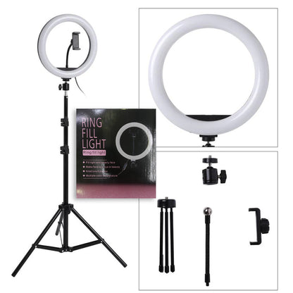10-Inch Ring Light Kit + 7 Ft Ring Light Stand | LED Photography & Video Lighting Set