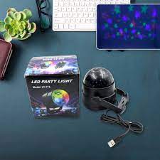 LED Disco Party Lights Crystal Magic Ball 3W RGB | Colorful Projection Lamp for Parties & Events